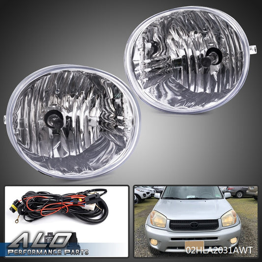 Solid Spare Fit For 04-05 Toyota RAV4 Factory Style 4-Door Bumper Fog Lights +Switch