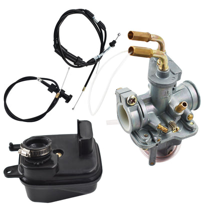 Solid Spare For Yamaha Y ZINGER PW 50 Carburetor Air Filter & Throttle Choke Cable Carb NEW