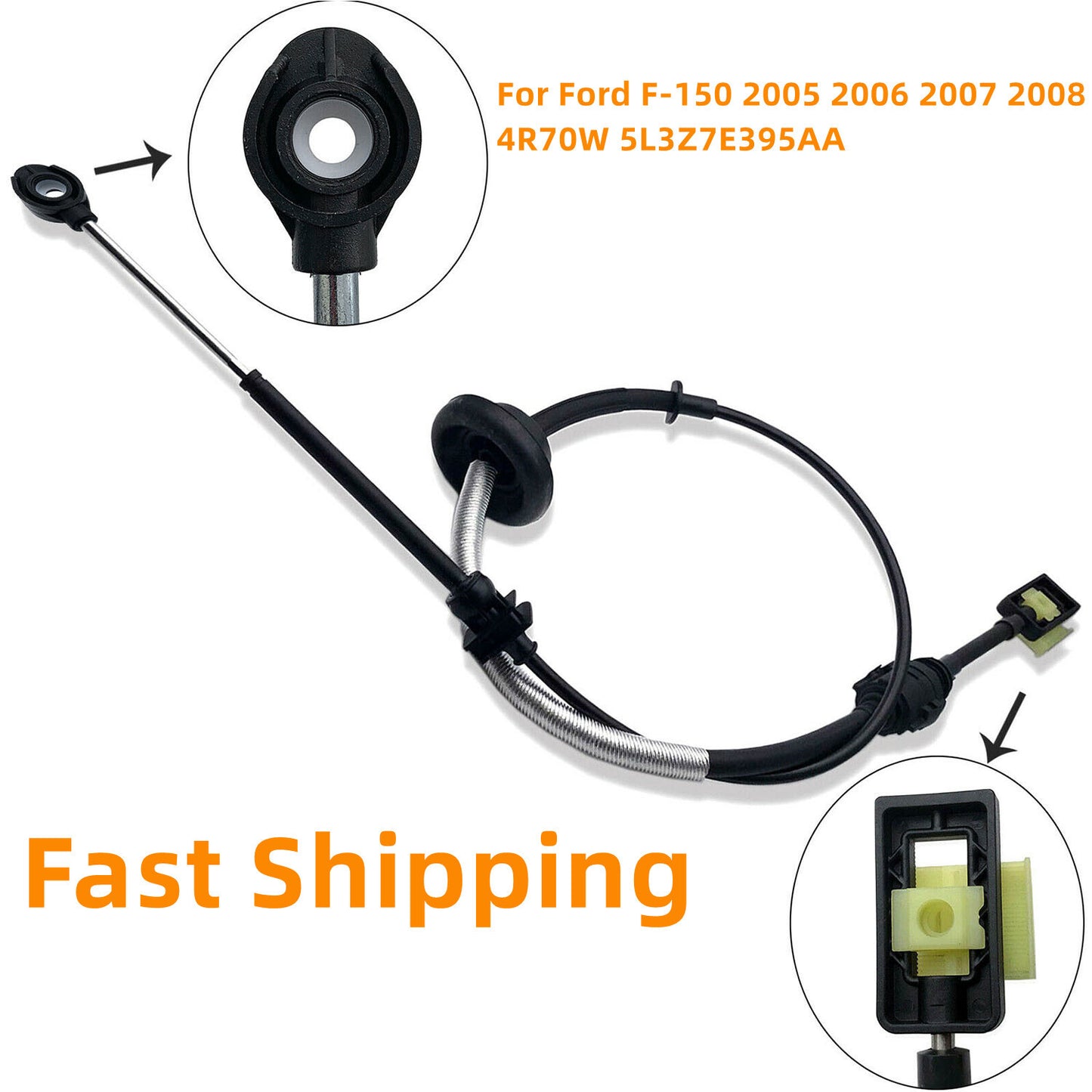 4R70W 5L3Z7E395AA Transmission Shift Cable For Ford F-150 4.6L 5.4L 2005-2008