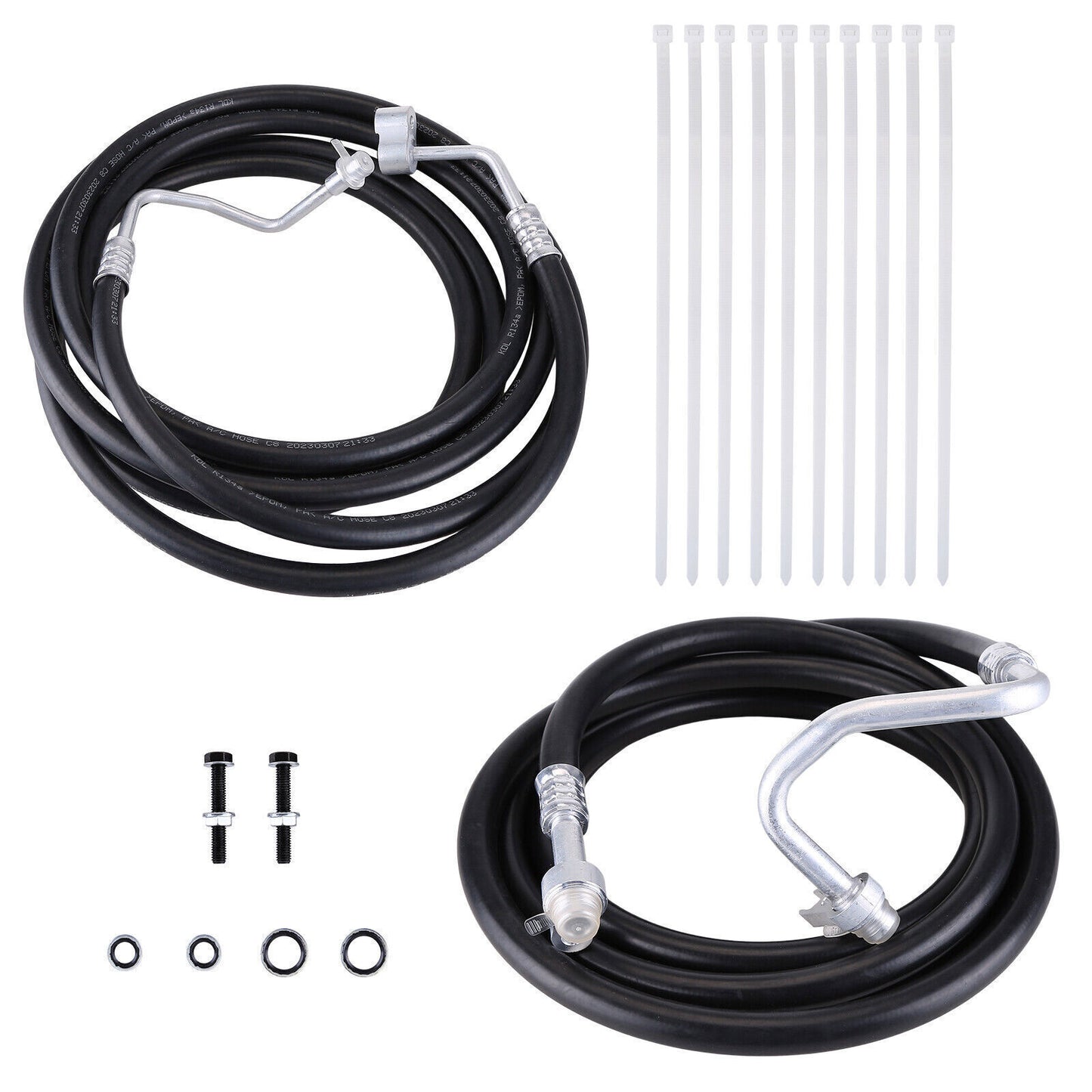 Rear AC Line Set Fit For 2007-2014 Chevy Suburban Rear Aux AC Hose Kit SU33468