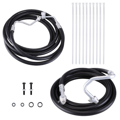 Rear AC Line Set Fit For 2007-2014 Chevy Suburban Rear Aux AC Hose Kit SU33468