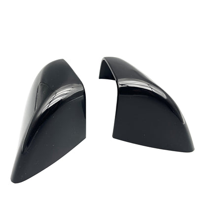 2X Left+Right Rear View Side Mirror Cover Skull Cap Black Fit For Tesla Model y