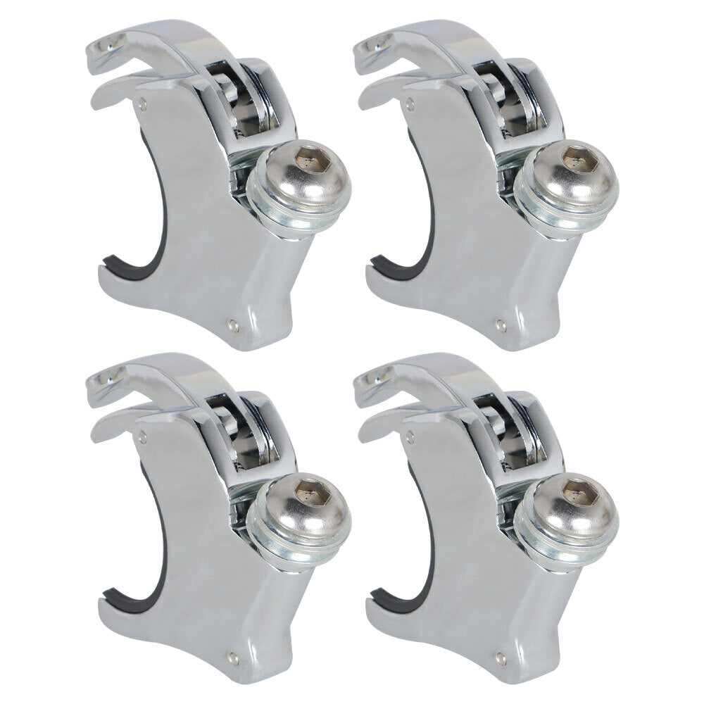 Solid Spare For Dyna FXDB 2002-2016 49mm 4PCS Windshield Windsreen Clamps New