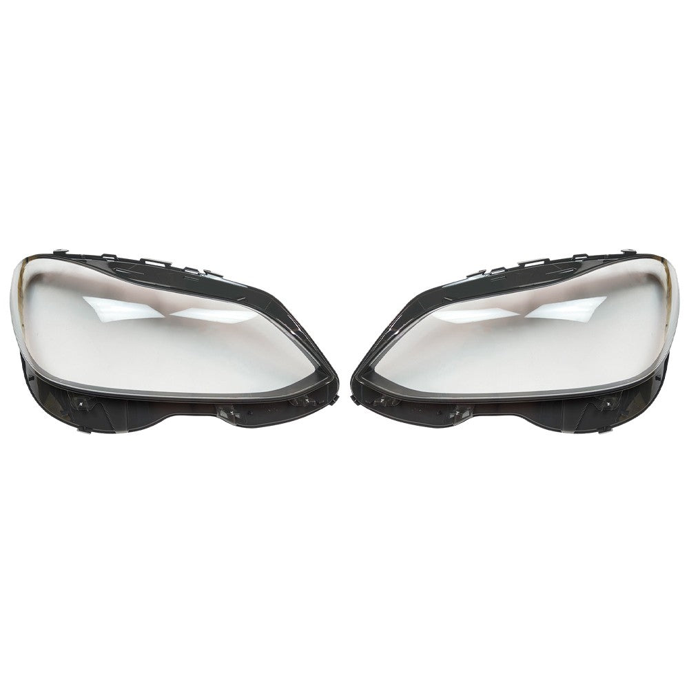 1 Pair Headlight Lens Cover For 2014-2016 Mercedes W212 E-Class E350 E500 E250