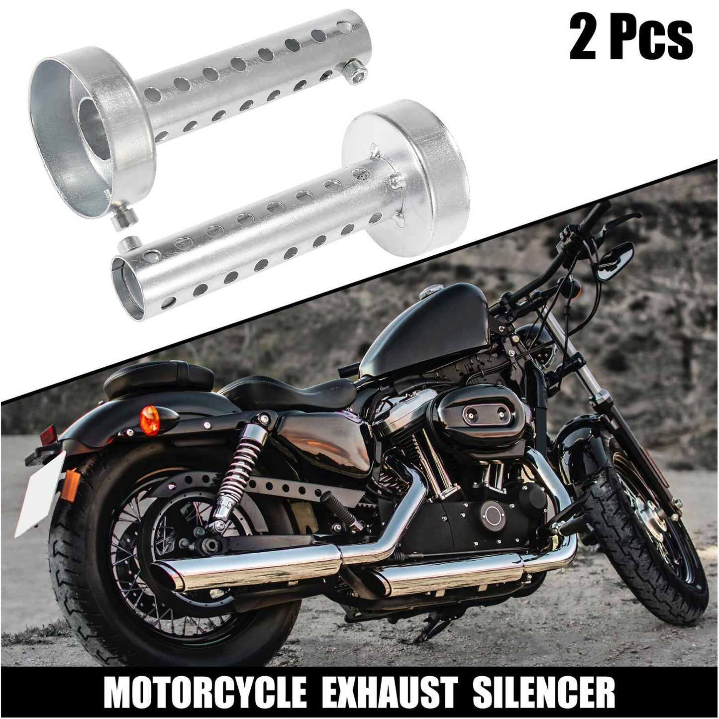 Exhaust Pipe Silencer Muffler Insert Baffle Silencer Motor Motorcycle Universal