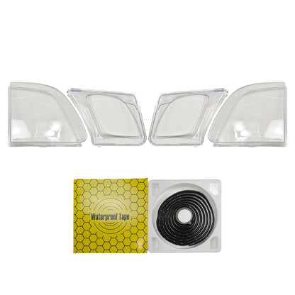 For Lexus LX470 1998-2007 Headlight Clear Lens Cover Housing+Seal Glue W/O Bulbs