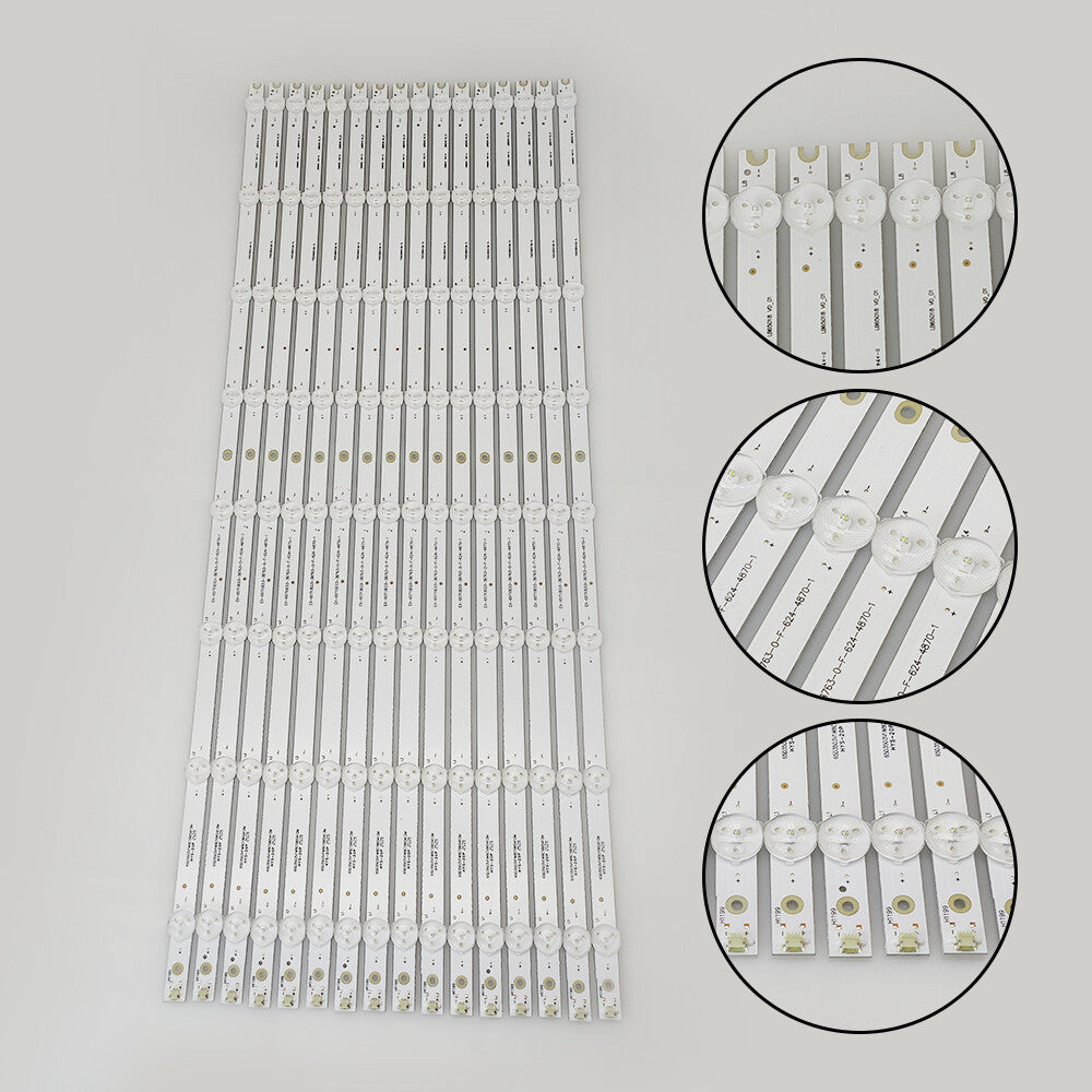 LED Backlight strip(16)For Vizio D65U-D2 D65-D2 E65X-C2 LB65018 V0_01