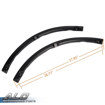 Solid Spare New Fit For Ford F150 2015 2016 2017 Black Pocket-Rivet Wheel Fender Flares