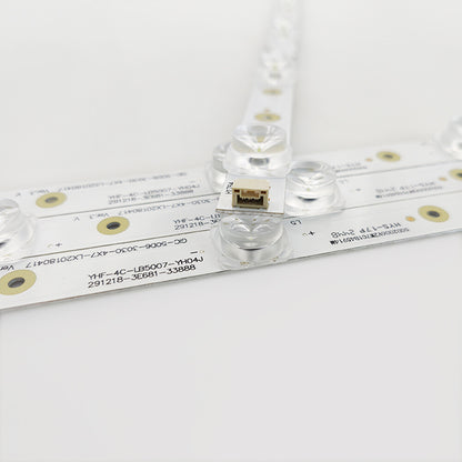 LED Strips(4) for 50S421 50S423 TCL-GIC-50D6-3030-4X7-LX20180417 4C-LB5007-ZM03J