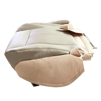 For 2007-14 Ford Expedition Driver & Passenger Leather Bottom Seat Cover Tan