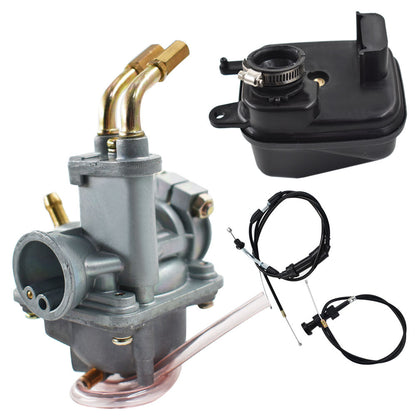Solid Spare For Yamaha Y ZINGER PW 50 Carburetor Air Filter & Throttle Choke Cable Carb NEW