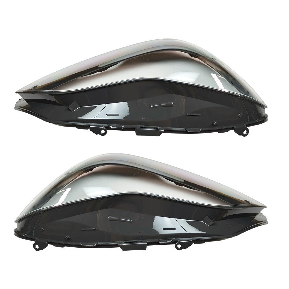 1 Pair Headlight Lens Cover For 2014-2016 Mercedes W212 E-Class E350 E500 E250