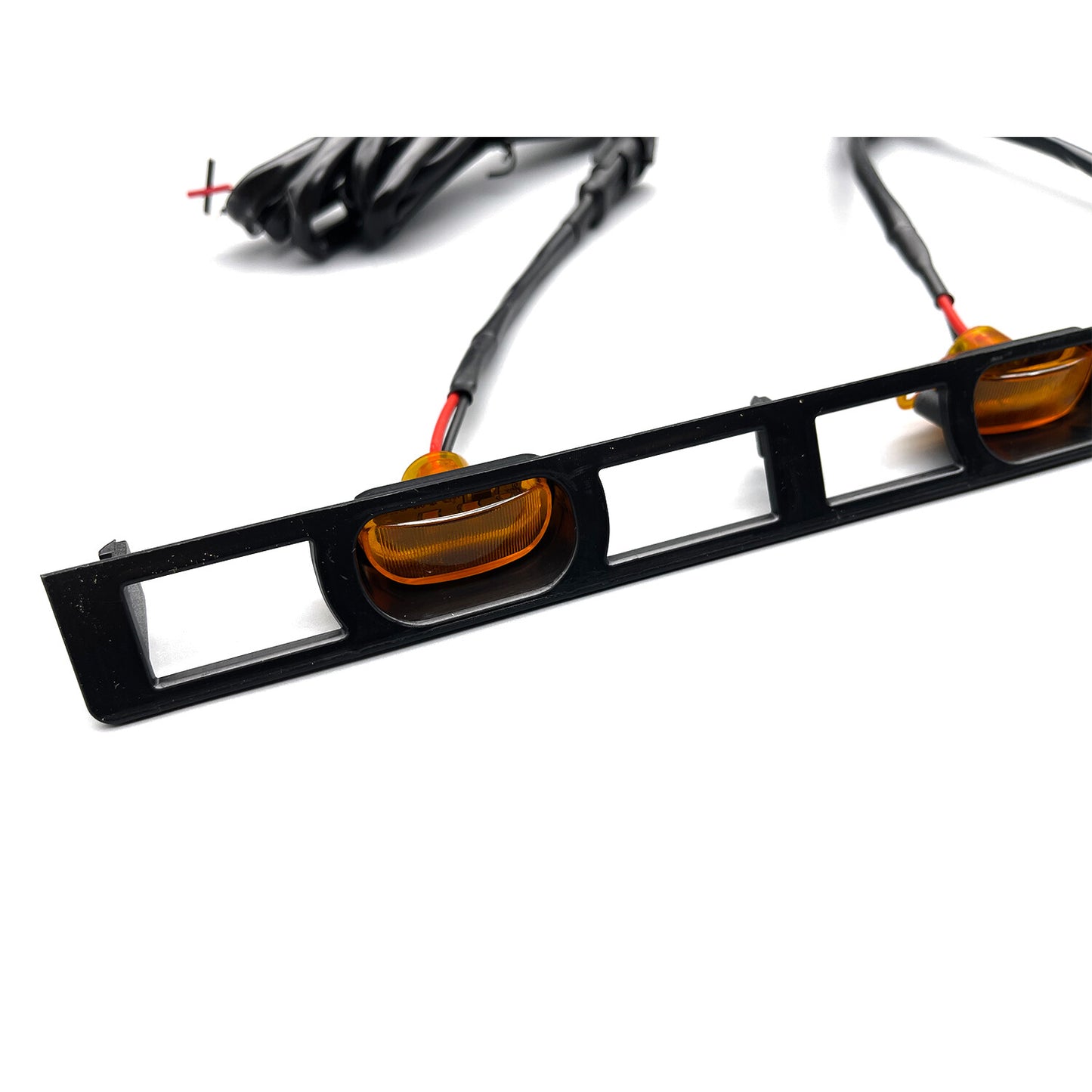 For 2012-15 Toyota Tacoma Front Hood Grille Amber LED Lights Assy w/Wire Harness