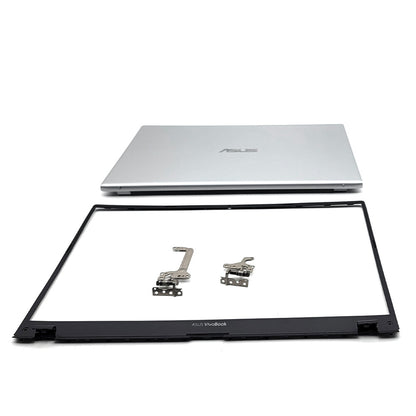 For ASUS VivoBook X512 X512U V5000F Top LCD Back Cover+Front Bezel+Hinges Sliver