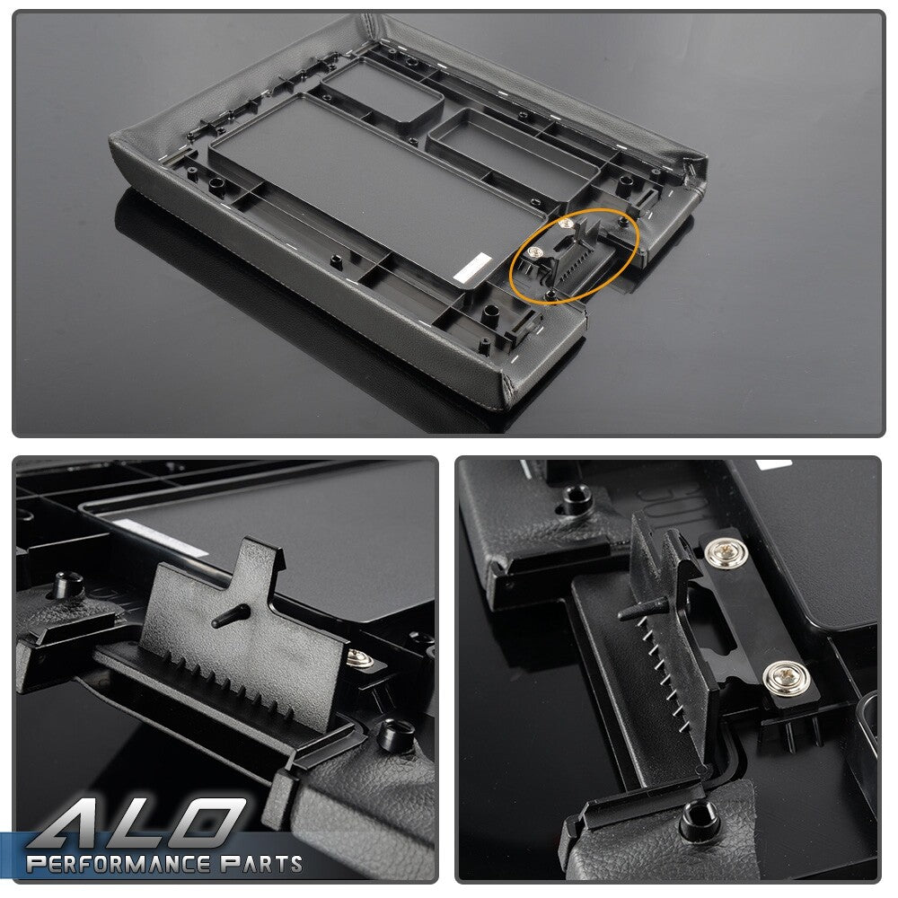 Solid Spare Fit For 2007-14 Chevy GMC Sierra Tahoe Yukon Console Armrest Lock Latch Cover