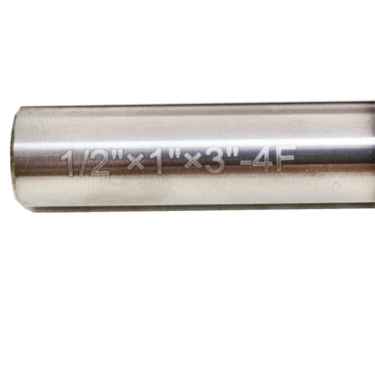 5 PCS 1/2" 4 FLUTE CARBIDE END MILL - REGULAR LENGTH - TiALN COATED New