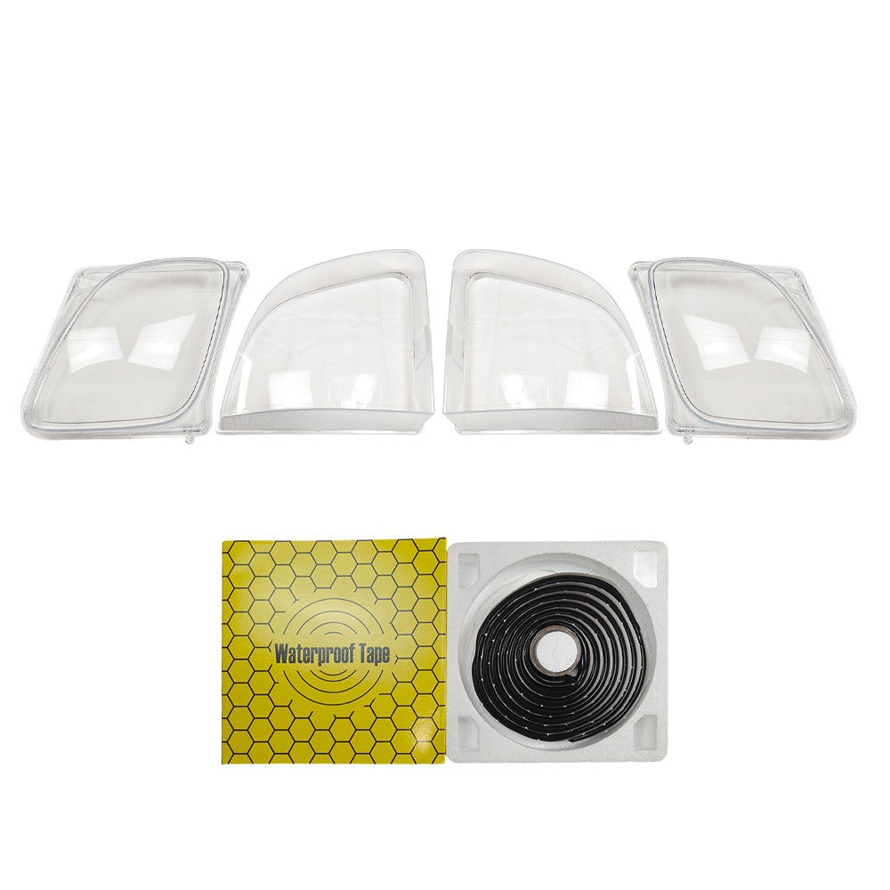 For Lexus LX470 1998-2007 Headlight Clear Lens Cover Housing+Seal Glue W/O Bulbs
