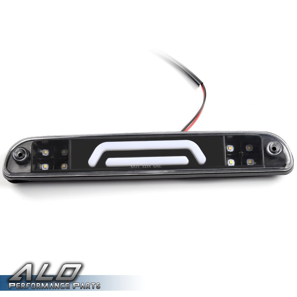 Solid Spare Fit For 2019-016 Ford Super Duty F-250 F-350 Black LED 3rd Brake + Cargo Light