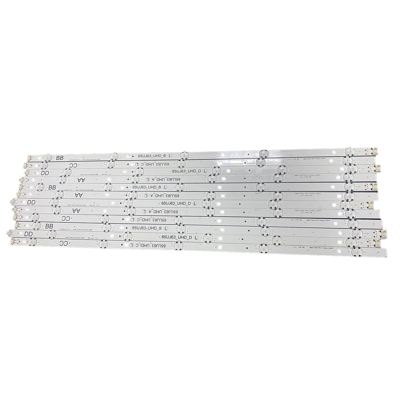 LED strips For 65UJ634V 65UJ6300 65UJ630V 65UJ5500 65UJ63_UHD_A B C D