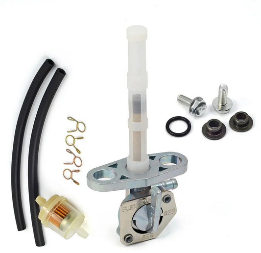 W/ Fuel Filter Tank Switch Fuel Valve Petcock For Honda XR100R XR50R XR80R XR70R