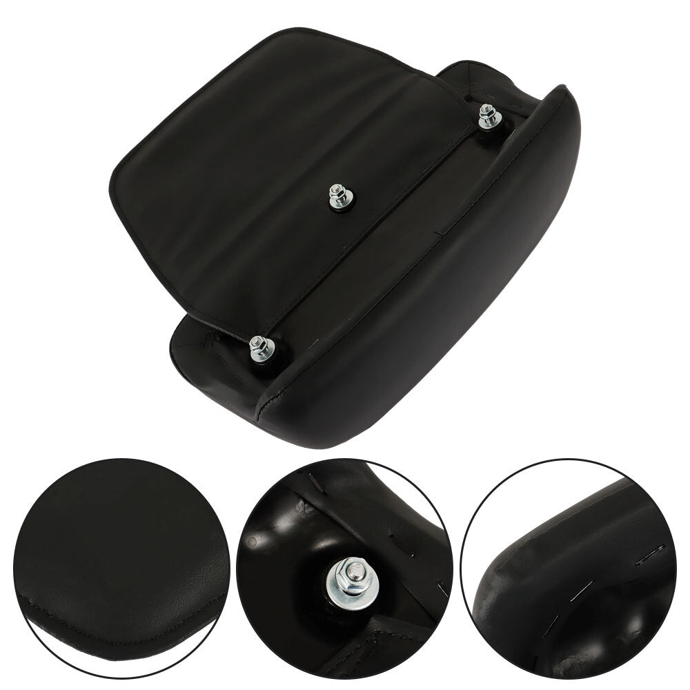 Solid Spare Backrest Pad Red Stitching For Glide Street Road Glide Road King 2009-UP USA
