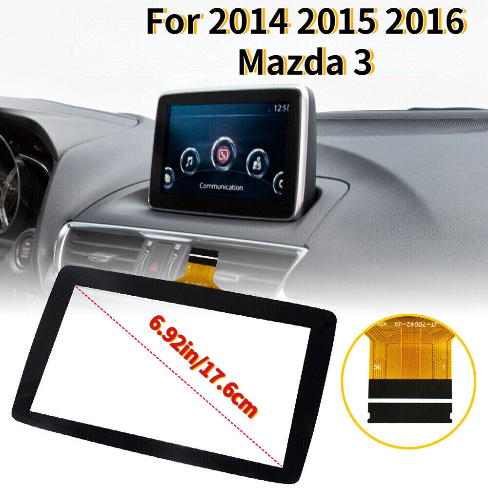 Touch Screen Glass Digitizer For Mazda 3 2014-2016 7" Radio Information Display