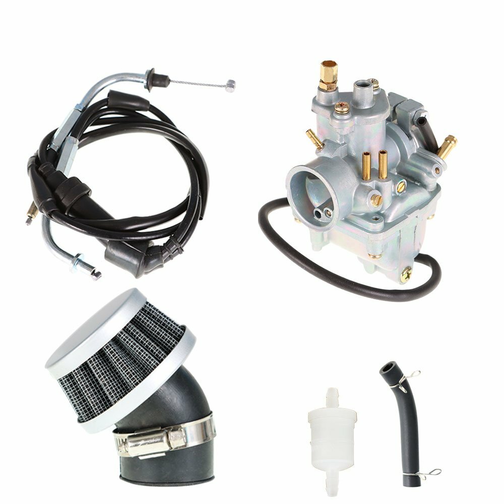 Solid Spare For Yamaha PW80 Dirt Bike Carb 1983-2006 Carburetor Air Filter & Throttles Cable