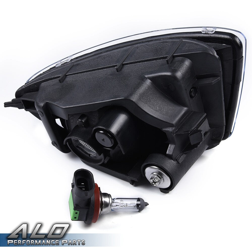 Solid Spare Fit For 04-05 Honda Civic Coupe Sedan 2/4Dr W/Switch Bulbs Clear Lens Fog Lights