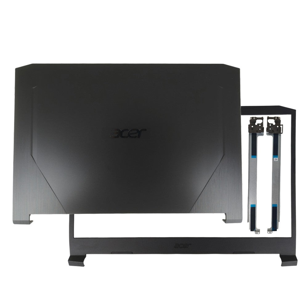 Black Back Cover+ Bezel+ Hinges For Acer Nitro AN515-44 AN515-55 Top AP336000301