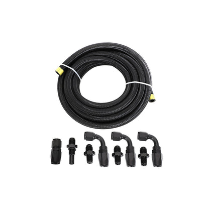 Automatic Transmission Cooler Line Kit For GM 4L80E 6AN Nylon Steel Braided Line