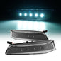 For 2003-2007 INFINITI G35 Coupe Gray Cover Side Marker Lights Lamps LED Pair