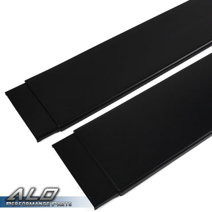 Solid Spare 4pcs Universal Car Side Skirt Extension Rocker Panel Splitter Lip For Most Car