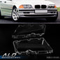 Solid Spare Fit For 02-06 BMW E46 3 Series Left & Right Headlight Replacement Lens Clear