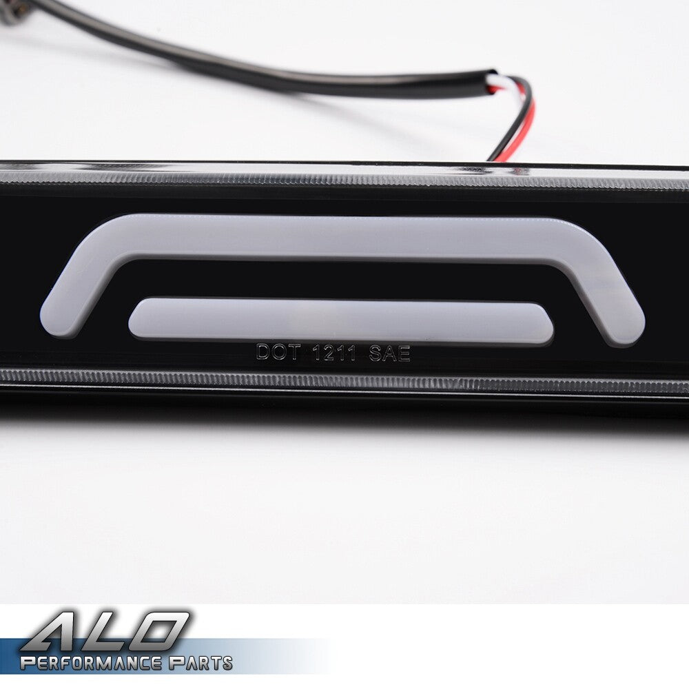 Solid Spare Fit For 2019-016 Ford Super Duty F-250 F-350 Black LED 3rd Brake + Cargo Light