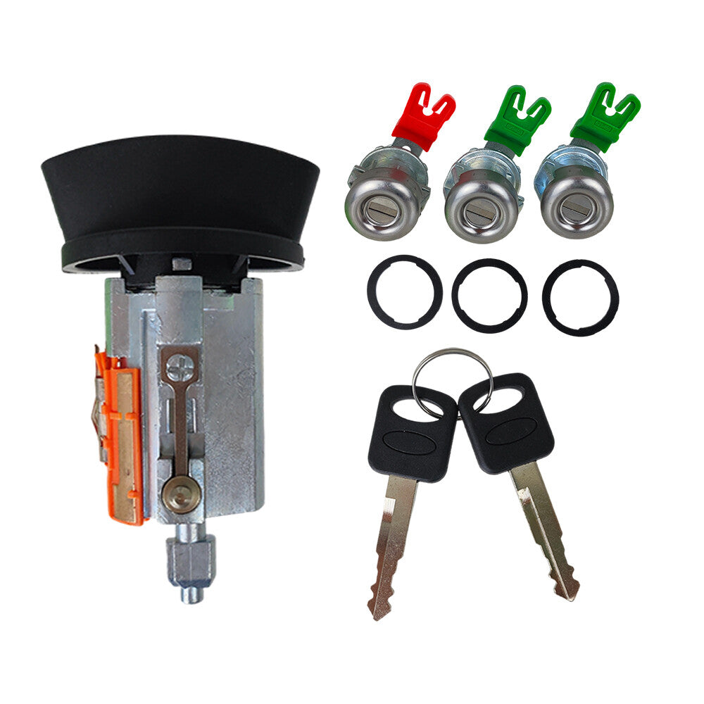 For 1997-2007 Ford F250 F150 F350 F450 Ignition & Door Lock Cylinder and 2 Keys