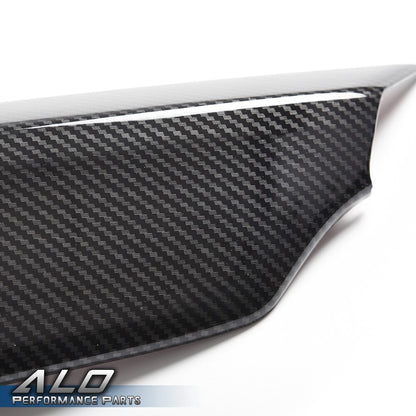 Solid Spare Fit For 2018-2020 Honda Accord Carbon Look Grille Eyelid Overlay Cover Trims