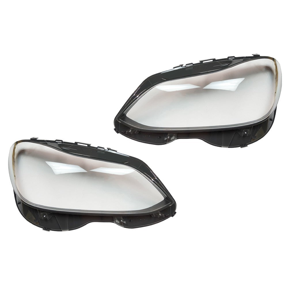 1 Pair Headlight Lens Cover For 2014-2016 Mercedes W212 E-Class E350 E500 E250