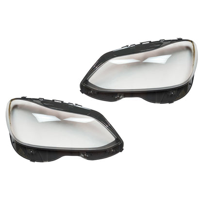 1 Pair Headlight Lens Cover For 2014-2016 Mercedes W212 E-Class E350 E500 E250