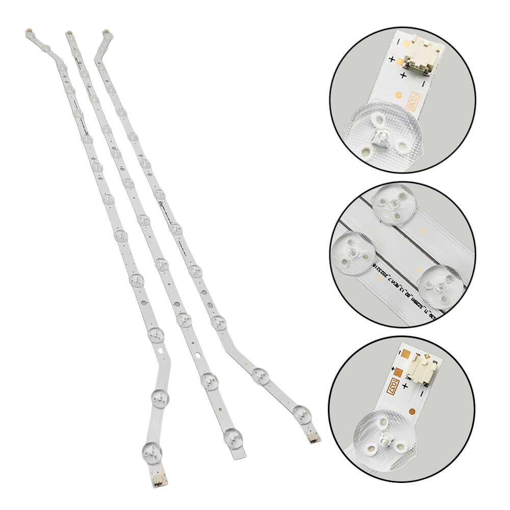 LED Strips(3） for Samsung UN40H5203AF UE40EH5040 UE40EH5300 BN96-28766A 28767A