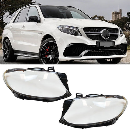 For 16-19 Mercedes Benz W166 GLE350 GLE43  Headlight Headlamp Lens Clear Cover
