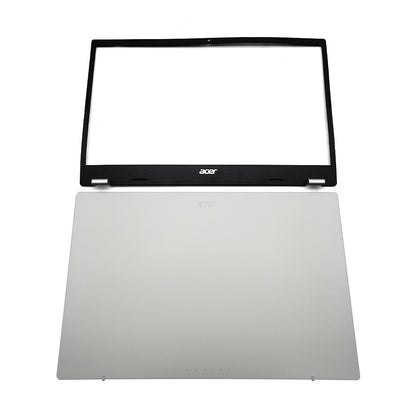 Back Cover+ Bezel For Acer Aspire A315-24P 24PT A515-58M Top Lid+Bezel Silver US