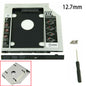 New 12.7mm For DVD/CD-ROM Optical Bay SATA 2nd SSD Hard Drive Caddy Bracket USA