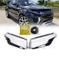 A Pair Headlight Lens Shell Cover For Land Rover Range Rover Evoque 2012-2019