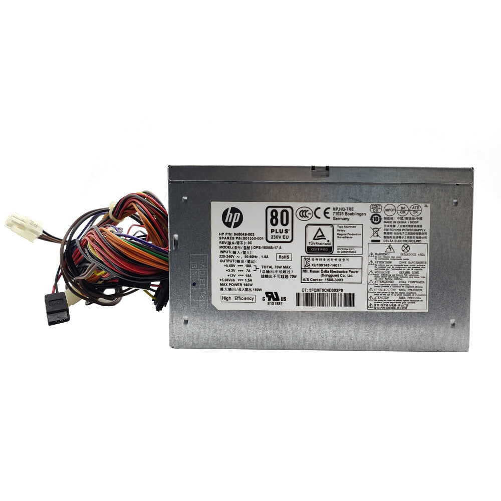 For HP 570-P DPS-180A-17A ATX 180W Power Supply 848051-003 848049-003 848051-004