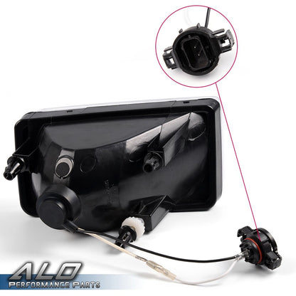 Solid Spare Fit For 2007-2015 Chevy Silverado Tahoe Clear Lens Front Bumper Fog Light Lamps