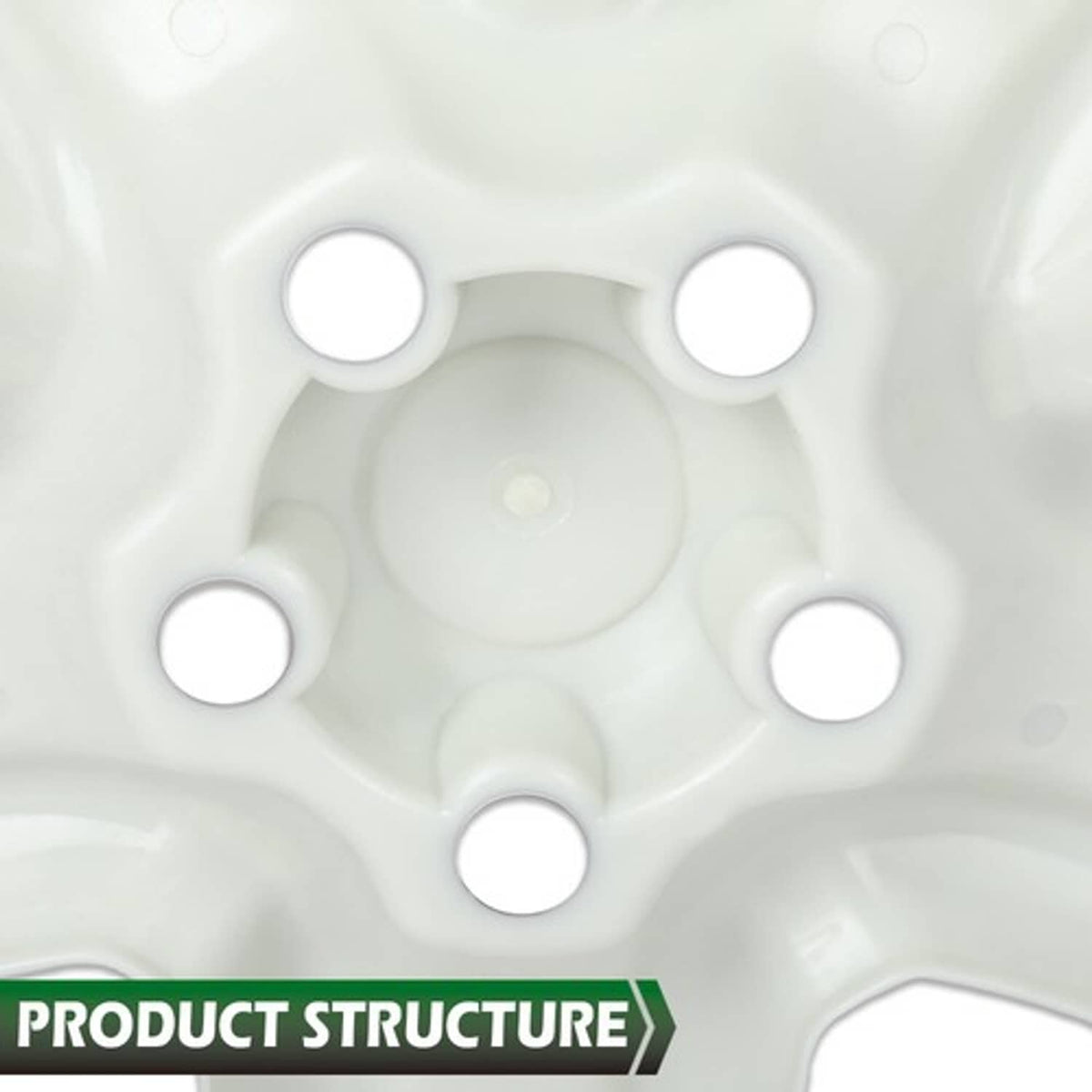 Solid Spare Fit For 06-12 Toyota RAV4 5-Spoke 17 Inch Wheel Skin Hub Caps Covers