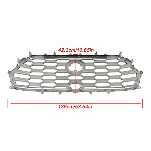 Solid Spare New Front Bumper Upper Grille For Toyota Sequoia 2023-2024 Black 53114-0C500