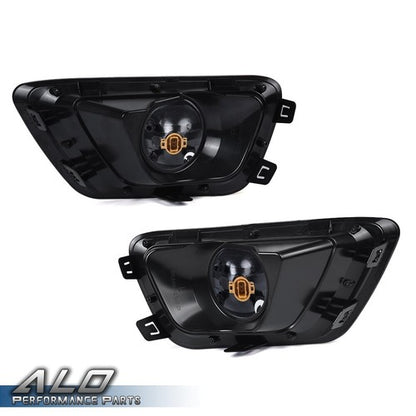 Solid Spare Fit For 2015-2020 Chevy Colorado Clear Lens Fog Light W/Chrome Trim Bezel+Switch