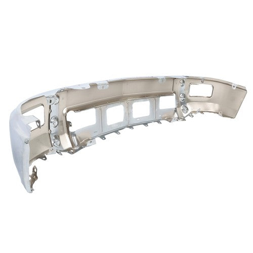 Solid Spare For Chevy Silverado 1500 2014-15 Split Style Chrome Front Bumper w/o Sensor Hole