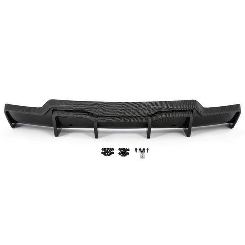 Solid Spare Carbon Fiber Color Rear Bumper Diffuser Lip Cover For Tesla Model 3 2017-2023